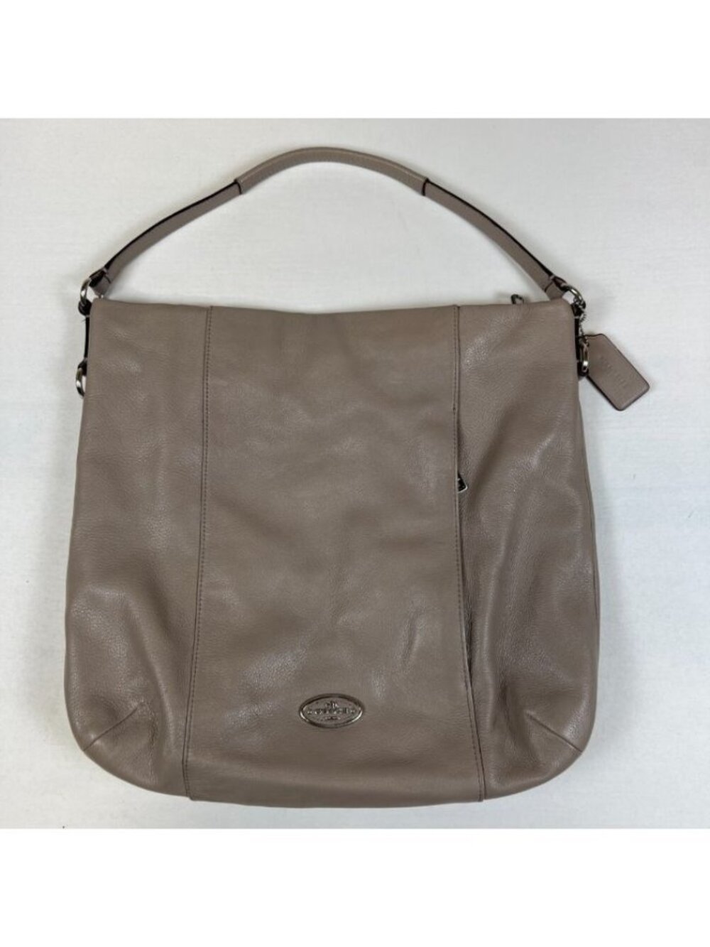 Coach Taupe Leather Hobo Bag
